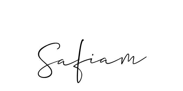 Create a beautiful signature design for name Safiam. With this signature (Allison_Script) fonts, you can make a handwritten signature for free. Safiam signature style 2 images and pictures png