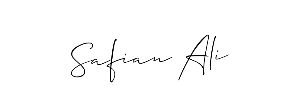 Also we have Safian Ali name is the best signature style. Create professional handwritten signature collection using Allison_Script autograph style. Safian Ali signature style 2 images and pictures png