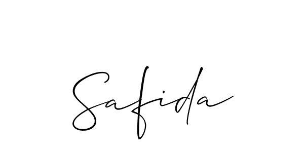 Allison_Script is a professional signature style that is perfect for those who want to add a touch of class to their signature. It is also a great choice for those who want to make their signature more unique. Get Safida name to fancy signature for free. Safida signature style 2 images and pictures png