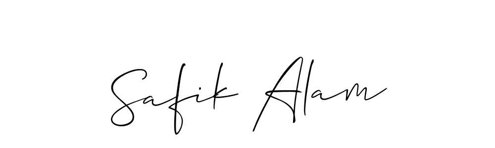 Safik Alam stylish signature style. Best Handwritten Sign (Allison_Script) for my name. Handwritten Signature Collection Ideas for my name Safik Alam. Safik Alam signature style 2 images and pictures png