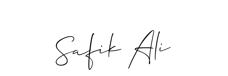 Make a short Safik Ali signature style. Manage your documents anywhere anytime using Allison_Script. Create and add eSignatures, submit forms, share and send files easily. Safik Ali signature style 2 images and pictures png