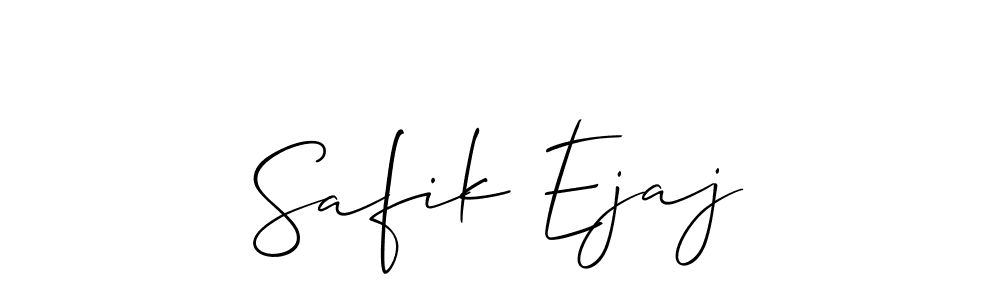 Design your own signature with our free online signature maker. With this signature software, you can create a handwritten (Allison_Script) signature for name Safik Ejaj. Safik Ejaj signature style 2 images and pictures png
