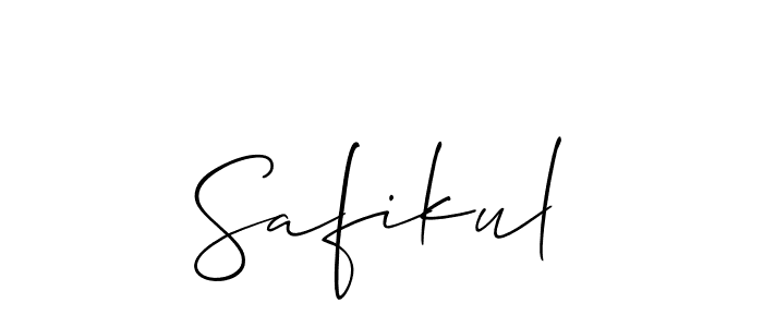 How to Draw Safikul signature style? Allison_Script is a latest design signature styles for name Safikul. Safikul signature style 2 images and pictures png