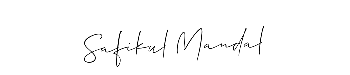 Make a short Safikul Mandal signature style. Manage your documents anywhere anytime using Allison_Script. Create and add eSignatures, submit forms, share and send files easily. Safikul Mandal signature style 2 images and pictures png