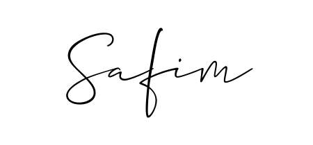 An effortless, minimalist signature concept for Safim using Allison_Script design. Clean lines that look great on any document. Safim signature style 2 images and pictures png