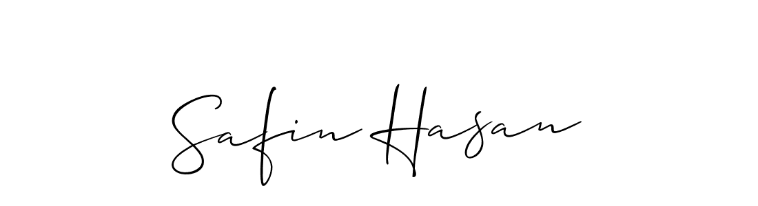 Similarly Allison_Script is the best handwritten signature design. Signature creator online .You can use it as an online autograph creator for name Safin Hasan. Safin Hasan signature style 2 images and pictures png