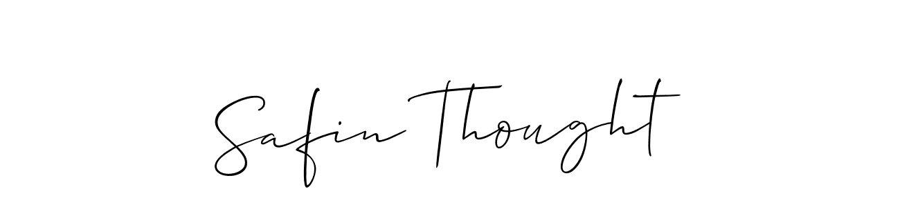 Design your own signature with our free online signature maker. With this signature software, you can create a handwritten (Allison_Script) signature for name Safin Thought. Safin Thought signature style 2 images and pictures png