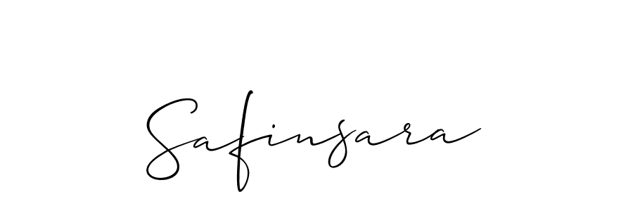 It looks lik you need a new signature style for name Safinsara. Design unique handwritten (Allison_Script) signature with our free signature maker in just a few clicks. Safinsara signature style 2 images and pictures png