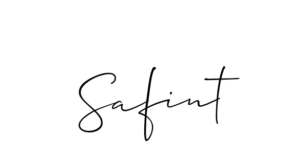 You should practise on your own different ways (Allison_Script) to write your name (Safint) in signature. don't let someone else do it for you. Safint signature style 2 images and pictures png