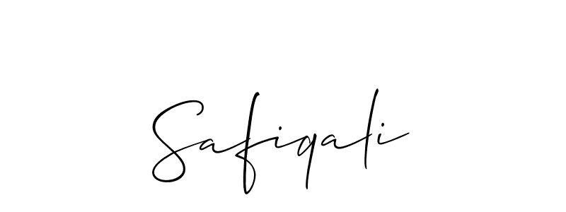 The best way (Allison_Script) to make a short signature is to pick only two or three words in your name. The name Safiqali include a total of six letters. For converting this name. Safiqali signature style 2 images and pictures png