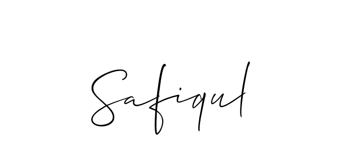 Make a beautiful signature design for name Safiqul. With this signature (Allison_Script) style, you can create a handwritten signature for free. Safiqul signature style 2 images and pictures png