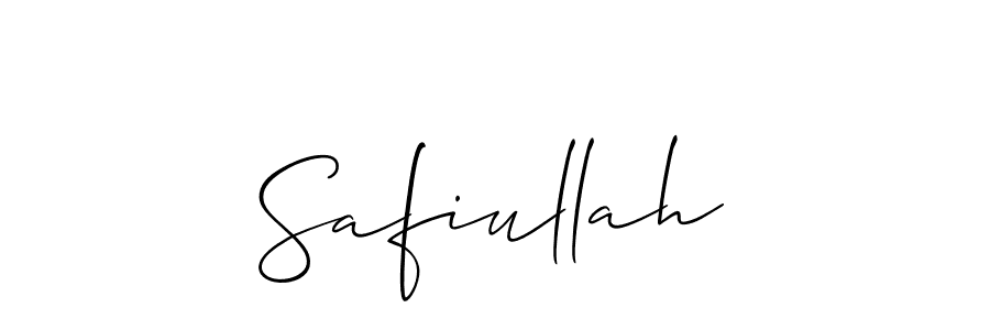 How to make Safiullah name signature. Use Allison_Script style for creating short signs online. This is the latest handwritten sign. Safiullah signature style 2 images and pictures png