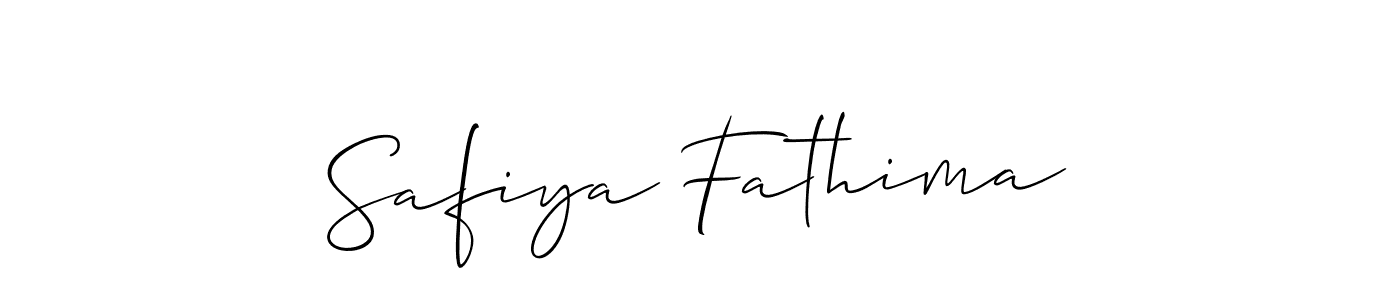 Make a beautiful signature design for name Safiya Fathima. Use this online signature maker to create a handwritten signature for free. Safiya Fathima signature style 2 images and pictures png