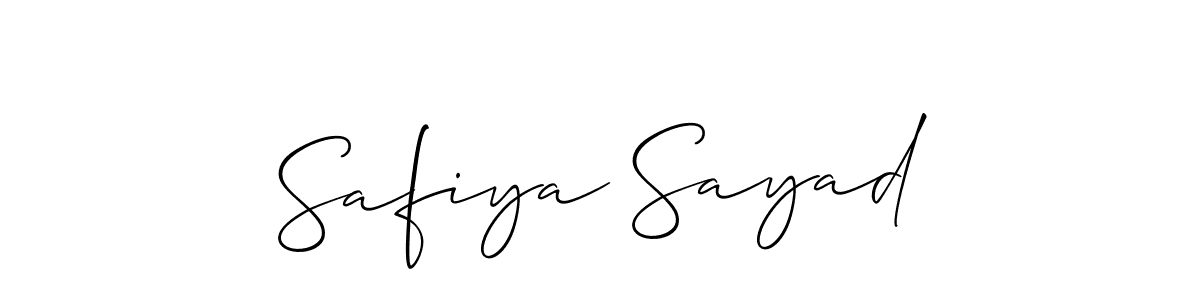 Make a beautiful signature design for name Safiya Sayad. Use this online signature maker to create a handwritten signature for free. Safiya Sayad signature style 2 images and pictures png