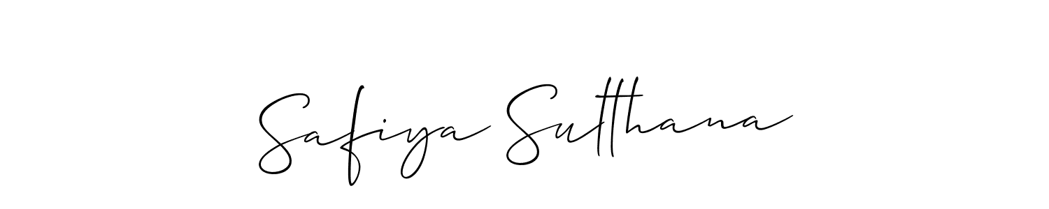 You should practise on your own different ways (Allison_Script) to write your name (Safiya Sulthana) in signature. don't let someone else do it for you. Safiya Sulthana signature style 2 images and pictures png