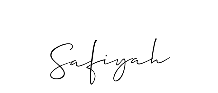 Create a beautiful signature design for name Safiyah. With this signature (Allison_Script) fonts, you can make a handwritten signature for free. Safiyah signature style 2 images and pictures png