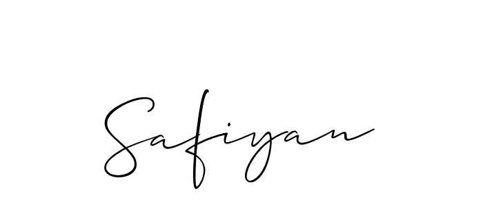 It looks lik you need a new signature style for name Safiyan. Design unique handwritten (Allison_Script) signature with our free signature maker in just a few clicks. Safiyan signature style 2 images and pictures png