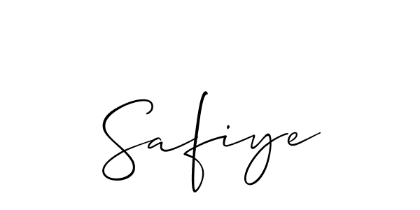 Design your own signature with our free online signature maker. With this signature software, you can create a handwritten (Allison_Script) signature for name Safiye. Safiye signature style 2 images and pictures png