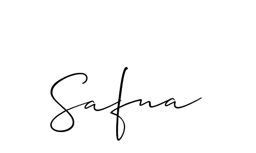 Similarly Allison_Script is the best handwritten signature design. Signature creator online .You can use it as an online autograph creator for name Safna. Safna signature style 2 images and pictures png