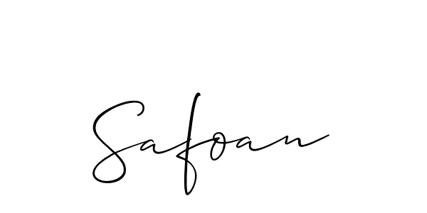 Create a beautiful signature design for name Safoan. With this signature (Allison_Script) fonts, you can make a handwritten signature for free. Safoan signature style 2 images and pictures png