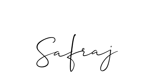 Design your own signature with our free online signature maker. With this signature software, you can create a handwritten (Allison_Script) signature for name Safraj. Safraj signature style 2 images and pictures png