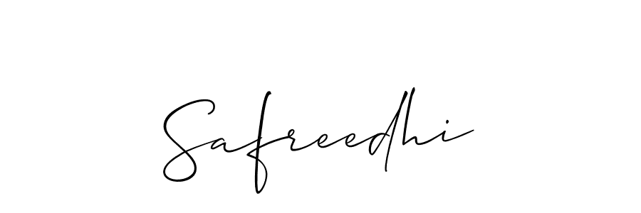 Allison_Script is a professional signature style that is perfect for those who want to add a touch of class to their signature. It is also a great choice for those who want to make their signature more unique. Get Safreedhi name to fancy signature for free. Safreedhi signature style 2 images and pictures png