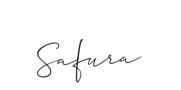 Best and Professional Signature Style for Safura. Allison_Script Best Signature Style Collection. Safura signature style 2 images and pictures png