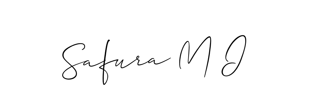 Design your own signature with our free online signature maker. With this signature software, you can create a handwritten (Allison_Script) signature for name Safura M I. Safura M I signature style 2 images and pictures png