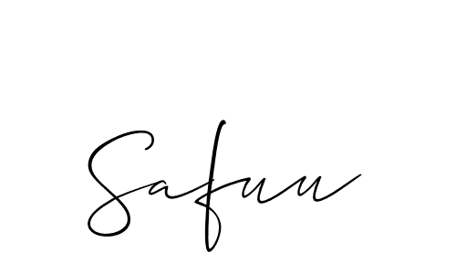 How to make Safuu signature? Allison_Script is a professional autograph style. Create handwritten signature for Safuu name. Safuu signature style 2 images and pictures png