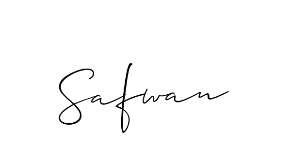 How to make Safwan signature? Allison_Script is a professional autograph style. Create handwritten signature for Safwan name. Safwan signature style 2 images and pictures png