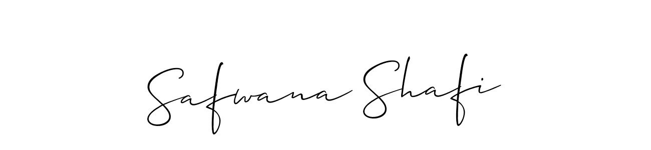 You should practise on your own different ways (Allison_Script) to write your name (Safwana Shafi) in signature. don't let someone else do it for you. Safwana Shafi signature style 2 images and pictures png