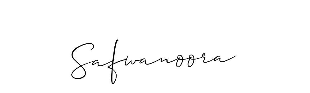 Also You can easily find your signature by using the search form. We will create Safwanoora name handwritten signature images for you free of cost using Allison_Script sign style. Safwanoora signature style 2 images and pictures png