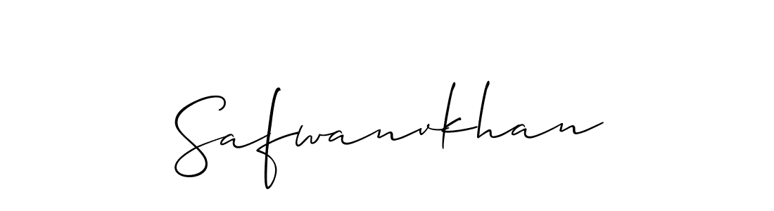 How to Draw Safwanvkhan signature style? Allison_Script is a latest design signature styles for name Safwanvkhan. Safwanvkhan signature style 2 images and pictures png