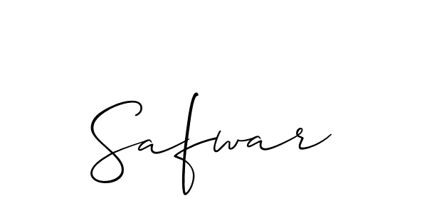 Create a beautiful signature design for name Safwar. With this signature (Allison_Script) fonts, you can make a handwritten signature for free. Safwar signature style 2 images and pictures png