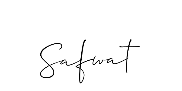 Allison_Script is a professional signature style that is perfect for those who want to add a touch of class to their signature. It is also a great choice for those who want to make their signature more unique. Get Safwat name to fancy signature for free. Safwat signature style 2 images and pictures png