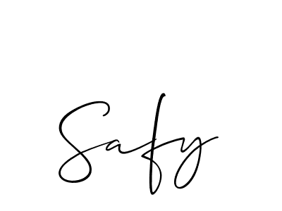 if you are searching for the best signature style for your name Safy. so please give up your signature search. here we have designed multiple signature styles  using Allison_Script. Safy signature style 2 images and pictures png