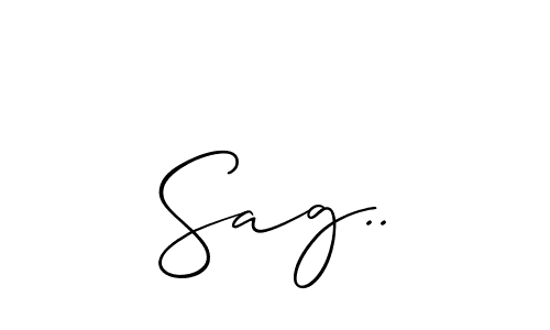 The best way (Allison_Script) to make a short signature is to pick only two or three words in your name. The name Sag.. include a total of six letters. For converting this name. Sag.. signature style 2 images and pictures png