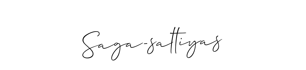 Design your own signature with our free online signature maker. With this signature software, you can create a handwritten (Allison_Script) signature for name Saga-saltiyas. Saga-saltiyas signature style 2 images and pictures png