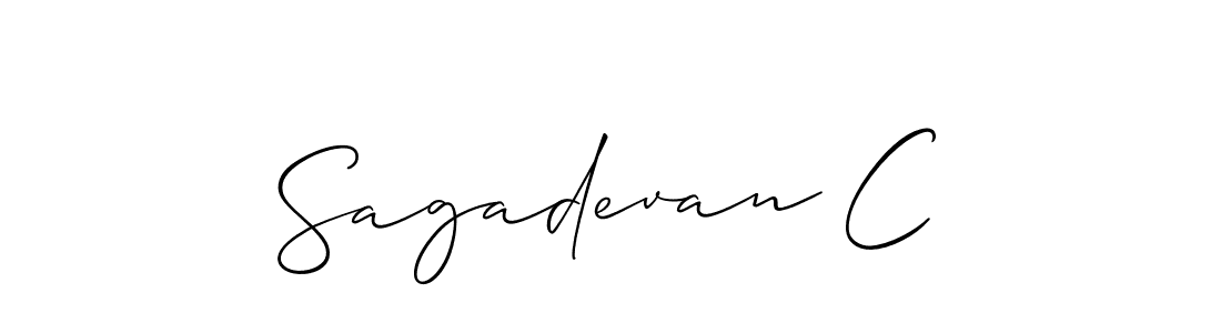 Once you've used our free online signature maker to create your best signature Allison_Script style, it's time to enjoy all of the benefits that Sagadevan C name signing documents. Sagadevan C signature style 2 images and pictures png