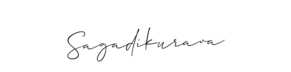 How to Draw Sagadikurava signature style? Allison_Script is a latest design signature styles for name Sagadikurava. Sagadikurava signature style 2 images and pictures png
