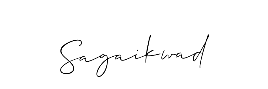 You should practise on your own different ways (Allison_Script) to write your name (Sagaikwad) in signature. don't let someone else do it for you. Sagaikwad signature style 2 images and pictures png