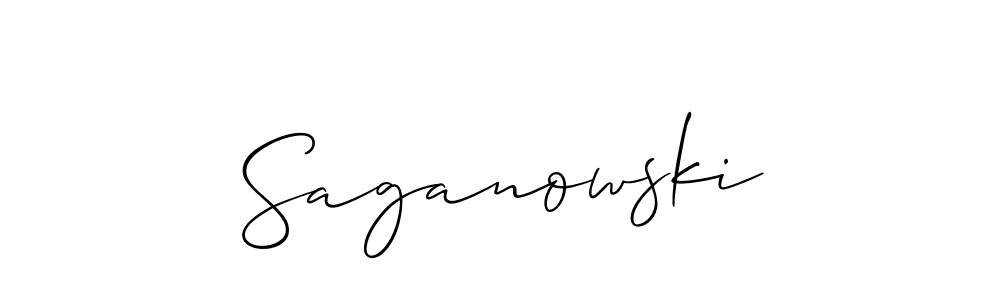 Also we have Saganowski name is the best signature style. Create professional handwritten signature collection using Allison_Script autograph style. Saganowski signature style 2 images and pictures png
