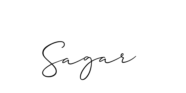 Design your own signature with our free online signature maker. With this signature software, you can create a handwritten (Allison_Script) signature for name Sagar . Sagar  signature style 2 images and pictures png