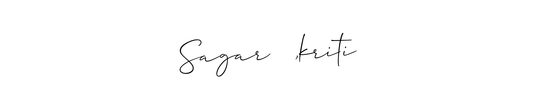Here are the top 10 professional signature styles for the name Sagar ❤️,kriti. These are the best autograph styles you can use for your name. Sagar ❤️,kriti signature style 2 images and pictures png
