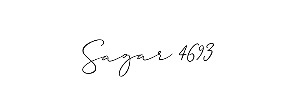 if you are searching for the best signature style for your name Sagar 4693. so please give up your signature search. here we have designed multiple signature styles  using Allison_Script. Sagar 4693 signature style 2 images and pictures png