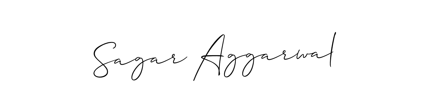 Create a beautiful signature design for name Sagar Aggarwal. With this signature (Allison_Script) fonts, you can make a handwritten signature for free. Sagar Aggarwal signature style 2 images and pictures png