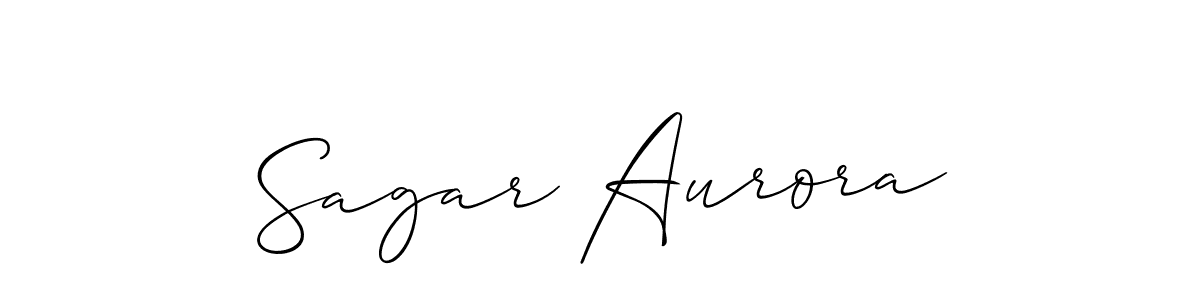 You should practise on your own different ways (Allison_Script) to write your name (Sagar Aurora) in signature. don't let someone else do it for you. Sagar Aurora signature style 2 images and pictures png