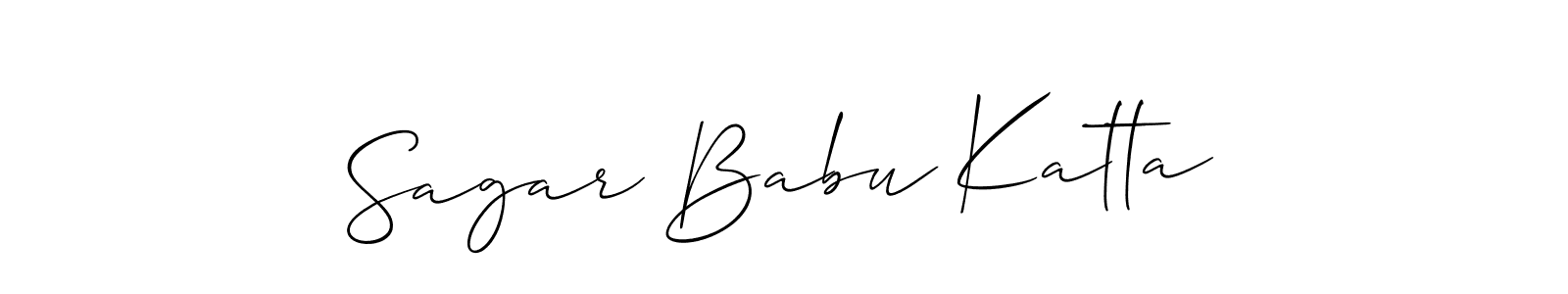 See photos of Sagar Babu Katta official signature by Spectra . Check more albums & portfolios. Read reviews & check more about Allison_Script font. Sagar Babu Katta signature style 2 images and pictures png