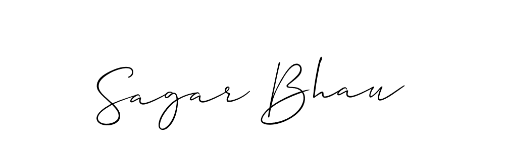 Sagar Bhau stylish signature style. Best Handwritten Sign (Allison_Script) for my name. Handwritten Signature Collection Ideas for my name Sagar Bhau. Sagar Bhau signature style 2 images and pictures png