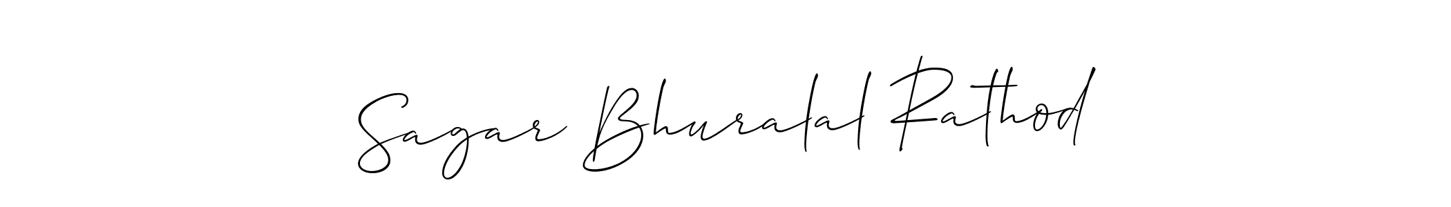 It looks lik you need a new signature style for name Sagar Bhuralal Rathod. Design unique handwritten (Allison_Script) signature with our free signature maker in just a few clicks. Sagar Bhuralal Rathod signature style 2 images and pictures png
